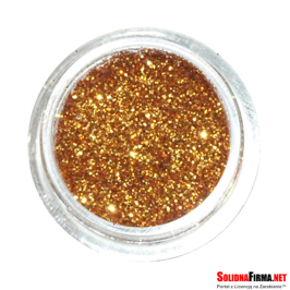 Brokat kosmetyczny ciemnozłoty s04 - 5 ml/słoiczek