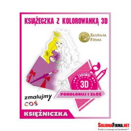 Kolorowanka 3D - Księżniczka + Plansza + Bajka Dydaktyczna