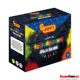 Farby - temperowe - plakatowe - JOVI - zestaw - fluorescencyjne - 4 kolory