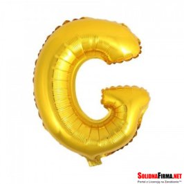 Balon foliowy Litera "G" - złoty - 45cm