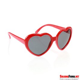 Okulary Serca Czerwone
