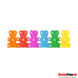 Girlanda papierowa - Tęczowe Misie - 18x19x300 cm