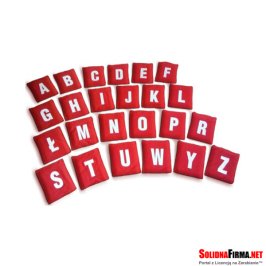 Woreczki Gimnastyczne - Zestaw dydaktyczny - Literki 24 + Cyferki 10