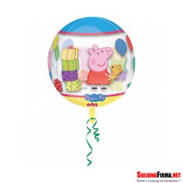 Balon foliowy ORBZ - Świnka Peppa przezroczysty 38 x 40 cm
