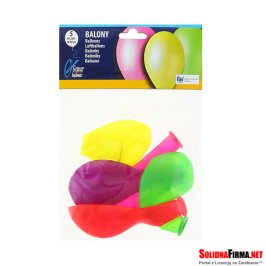 Balony Premium fluorescencyjne, 12" / 5 sztuk