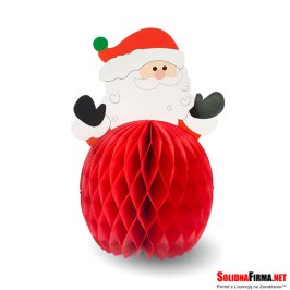 Rozeta dekoracyjna "Mikołaj", rozm. 25x17 cm, 1 szt.