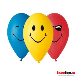 Balony Premium "3 Uśmiechy", 12" / 5 sztuk