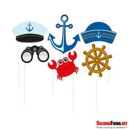 Rekwizyty do zdjęć AHOJ 6 elementów