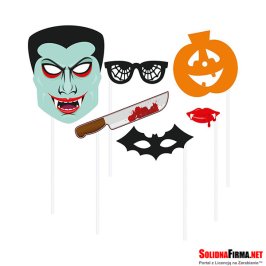 Rekwizyty do zdjęć HALLOWEEN 6 elementów