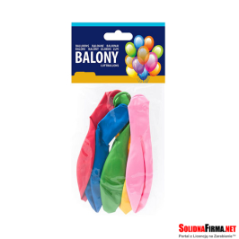 Zestaw MAŁGOSIA 5 - 5 balonów okrągłych 12 cali - mix kolorów