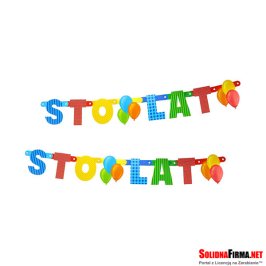 Girlanda "STO LAT STO LAT", dł. 150 cm