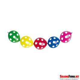 Balony Kolorowe Pastelowe do Girland - GROCHY - 25 sztuk