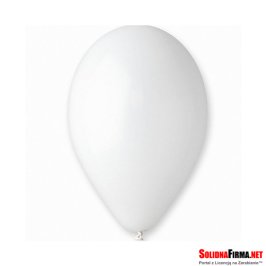 Balony okrągłe - Gemar - Białe - 8 cali - 100 sztuk