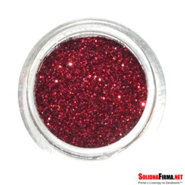 Brokat kosmetyczny bordowy s25 - 5 ml/słoiczek