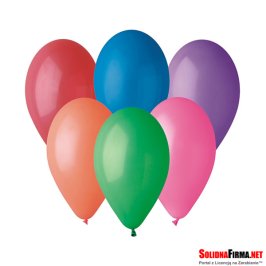 Balony okrągłe Gemar – Pastelowe Różnokolorowe - 7 cali - 100 sztuk