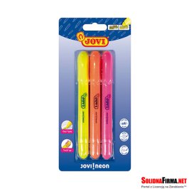 Kredki żelowe w sztyfcie z funkcją zakreślacza - 3 kolory - JOVI