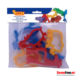 Foremki JOVI do mas plastycznych - 6 sztuk - zwierzęta Afryka