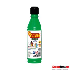 Zielona jasna farba dekoracyjna - akrylowa - w butelce