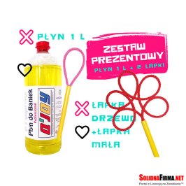 Bańkowy Zestaw Prezentowy – Płyn do banek 1l + Łapka Mała + Łapka Drzewo