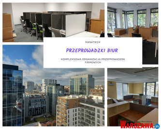 Profesjonalne przeprowadzki biur, Warszawa - Manatki24.pl